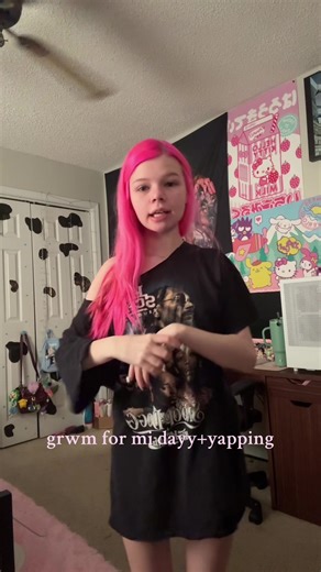 GOODMKRNING LOVELY PPL #grwm #grwmroutine #pinkhair #strangerthings #fyp