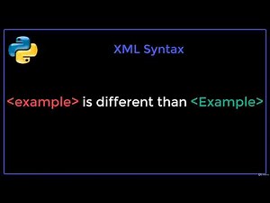 3. XML syntax