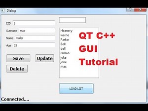 QT C++ GUI Tutorial 18- How to Link QListView with sqlite Database values