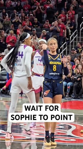 Sophie Cunningham pointed at DeWanna Bonner again after she missed the free throw 😭