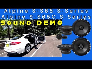 Alpine S-S65 S-Series 6.5 and Alpine S-S65C S-Series 6.5 Installed Sound DEMO on Ford Fusion