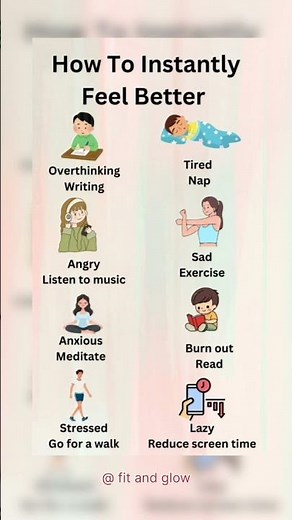 How to instantly feel better....How small moves can change life