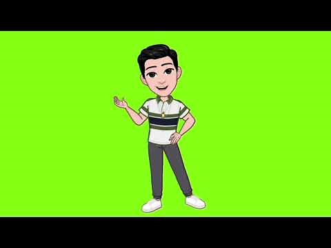 Green screen animated boy🧍‍♂️| No copyright| Animation World