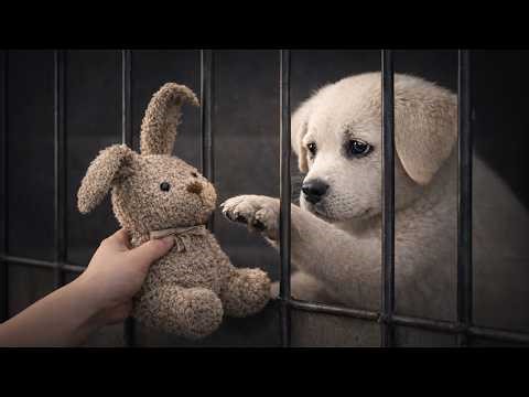 This sad Labrador puppy trusted only my daughter’s old rabbit