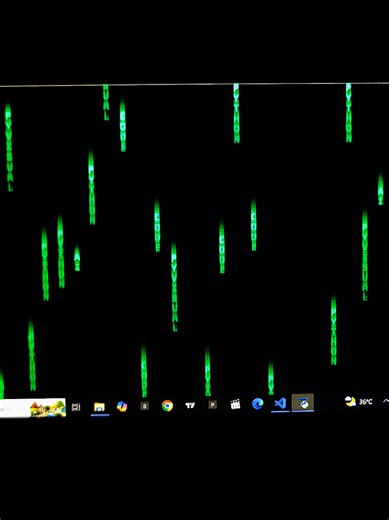 Making digital rain with Python. Every drop is code 🌧️##python #coding#developer #programming#techtok