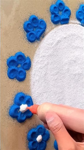 Bhim Jayanti Special Rangoli 💙 #bhimjayanti #jaybhim#14april #rangoli #shorts