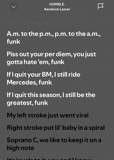 BE HUMBLE! Kendrick Lamar 🎶#song #lyrics #kendricklamar #kendrick #behumble #spotify #view #spotifylyrics #viral #fyp #foruoupage #lyricesong
