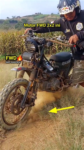 AWD 2x2 Motorcycle Converted to Front-Wheel Drive (FWD) #2x2motorcycle