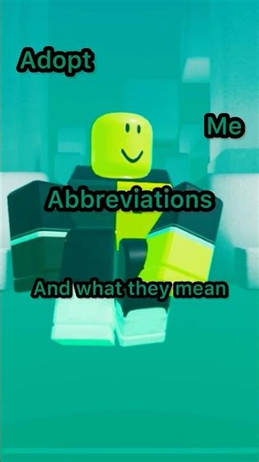 Adopt me abbreviations #roblox #adoptme #learning #robloxedit