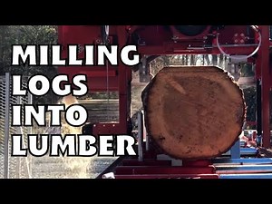 Sawing with the Big Red - Vallee Portable Sawmills