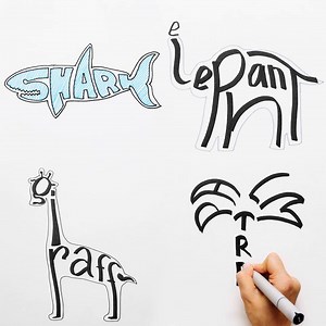 3.3M views · 10K reactions | Make words into pictures!  bit.ly/2EID1ab | 5-Minute Crafts | Facebook