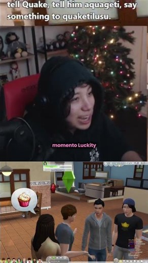 momento Luckity en los sims #quackity #luckity #quackitytoo #twitch