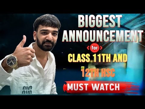 Big Announcement for MH Board Commerce STD 11 & 12 Students| JR Tutorials | I’m Back !🙏🏻