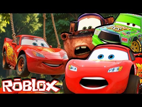 Lightning McQueen On A ROPE SWING! The Cars Play Rope Swing Obby in Roblox!
