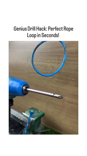 mr2m on Instagram: "The post shares video tutorial on using a cordless drill to twist a rope into a secure, adjustable loop by wrapping and spinning it around the drill chuck, simplifying traditional knot-tying for camping or boating. Posted by a Japanese paranormal summary account, it deviates from typical eerie content to highlight practical hacks, garnering over 5 million views and mixed reactions-813 likes but 381 replies questioning its "genius" status as overly basic. This technique exploi