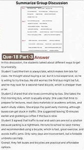 Part-4 PTE Summarize Group Discussion Answer | Full Question + Answer + Notes @Ptetestprep ​