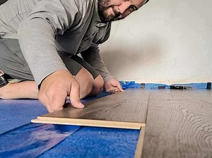 How To Install Laminate Flooring on Concrete - Making Manzanita