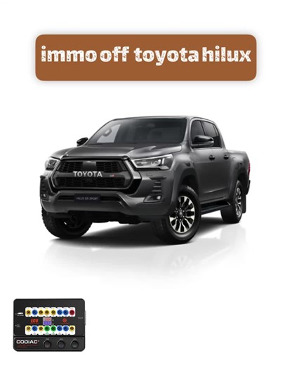 immo off toyota hilux 2022 #immo_off