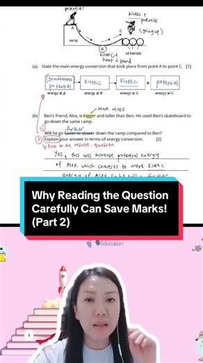 [Part 2] Science live session snippet⚡“The question is our best friend.” Read carefully. Analyse. Annotate. Avoid the common mistakes students make in Energy questions. #science #psle #live #analyseandannotate
