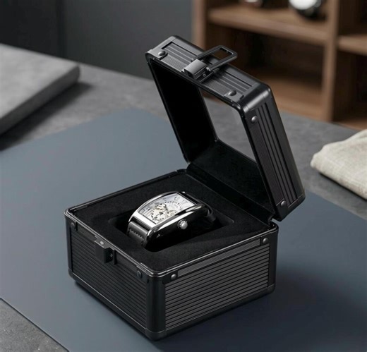 Single Watch Display Box – Aluminum Alloy Case, Velvet Lined, Black/gray Organizer - Etsy