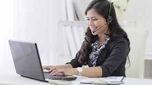Happy Smiling Call Center Operator Answering Stock Footage Video (100% Royalty-free) 13295120 | Shutterstock