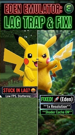 Stop Lag in Eden Emulator! 😱 Ye 2 Settings karlo...#Gaming void#shorts