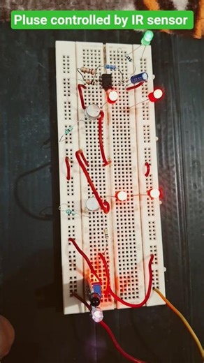 pulse controlled by IR Sensor #electronic #experiment #activity #project