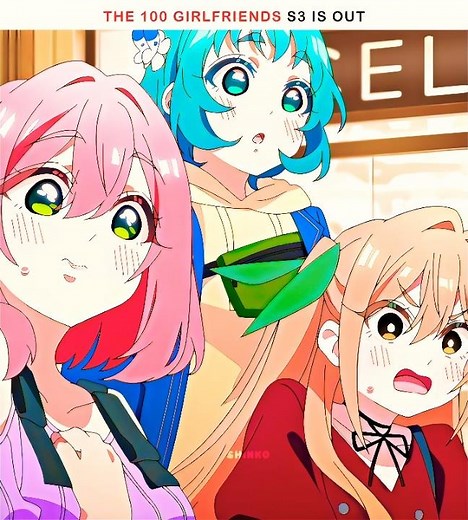 They Are Cute 💕🤭 | 100 Girlfriends Who Really Love You Season 3 Ep 1 #shorts #anime