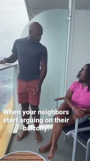 When your neighbors start arguing on their balcony! #shorts #vacation