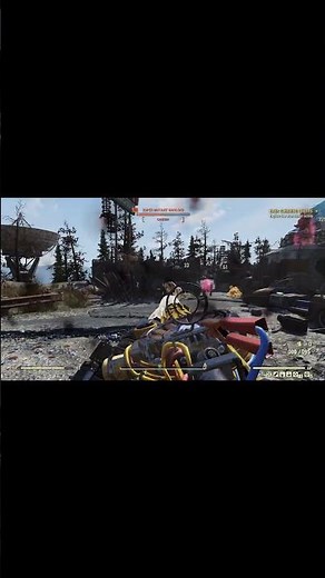 Fallout 76 Charging Tesla Rifle makes enemies go BOOM! #fallout76