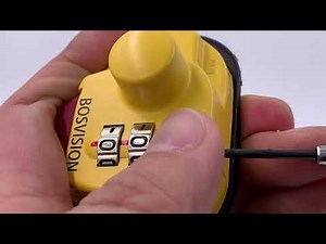 Bosvision BV-8107 Trigger Gun Padlock, reset combination code (with subtitles)