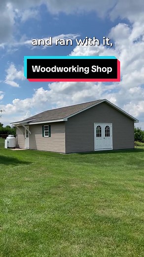 Check out the #woodworking shop our client built in his 24’ x 32’ garage #garageideas #backyardideas #homedesign #woodshop