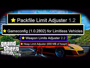 INSTALL GAMECONFIG GTA 5 V1.64 | LIMITLESS VEHICLES & FIX INFINITE LOADING | GTA 5 MODS