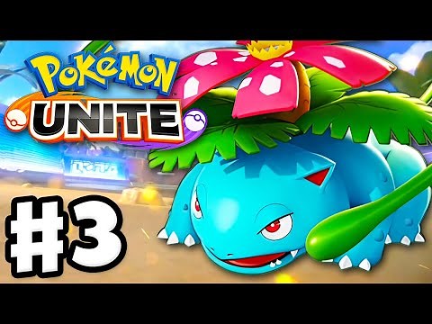 Venusaur Wins My First Ranked Match! - Pokemon Unite - Gameplay Walkthrough Part 3 (Nintendo Switch)