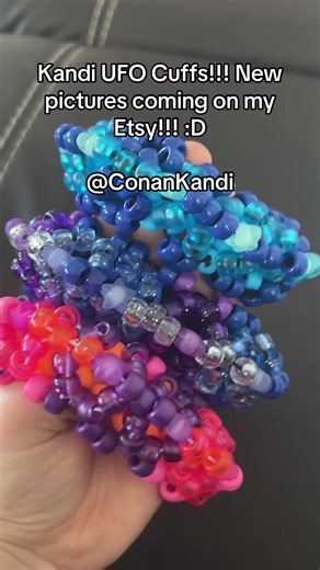 Kandi UFO Cuff Bracelets - Customizable Designs