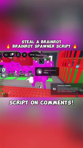 BEST STEAL A BRAINROT SPAWNER SCRIPT 🔥 FAST + KEYLESS 😈 #stealabrainrot #roblox #youtubeshorts