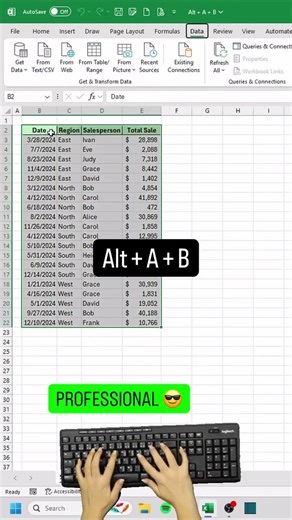How to summarise data in Excel like a pro #excel #viralshorts