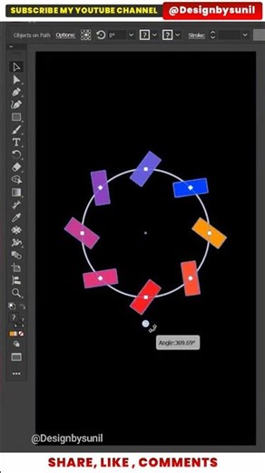 Adobe Illustrator Objects on a Path Mastery #illustrator #designtutorial #skills