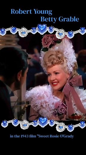 Robert Young and Betty Grable in the 1943 film "Sweet Rosie O'Grady"
