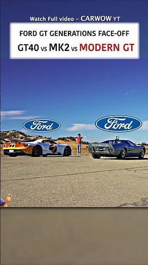 Ford GT Generations Face-Off | GT40 vs Mk2 vs Modern GT DRAG RACE
