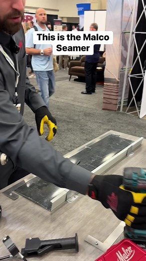 Malco seamer tools! Look how easy that was!! If you are new make sure to follow American Contractor! Learn more about us in the comments! #contractor #construction #tools #roofers #diy | American Contractor