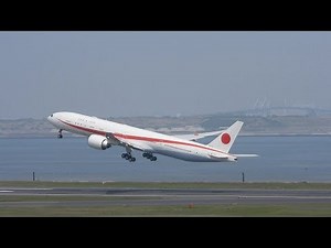 Japanese Air Force 002 80-1112 Boeing 777--300/ER Departure / 2019-04-22 11:37-11:50 JST / Haneda