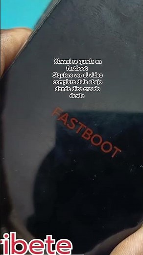 Redmi gets stuck in FASTBOOT solution