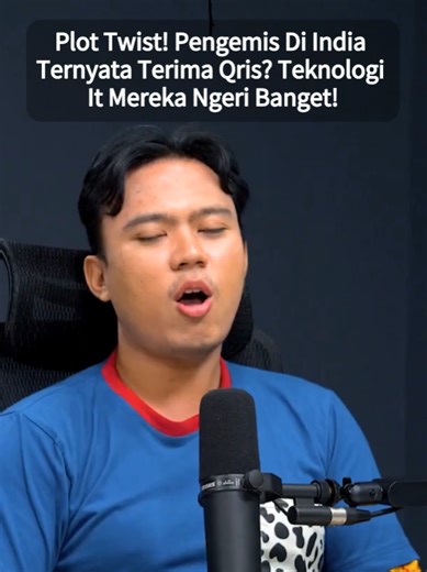 PLOT TWIST! PENGEMIS DI INDIA TERNYATA TERIMA QRIS? TEKNOLOGI IT MEREKA NGERI BANGET! 📲💸 Gak ada receh bukan alasan! Di India, pengemis aja udah sedia QR Code. Plus internet 5G-nya kenceng banget! Indonesia kapan nih? #india #DigitalPayment #FaktaUnik #Traveling #radityadika #fyp #podcast
