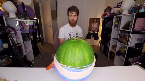 EXPLODING A WATERMELON WITH RUBBER BANDS!