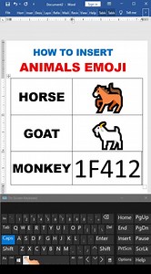 How to insert animals emojis on MS Word? | Johnson Tutorials