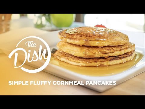 Simple Fluffy Cornmeal Pancakes for Breakfast or Dinner