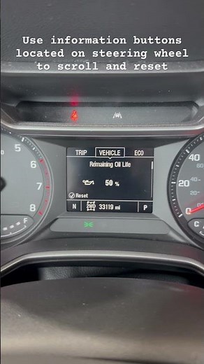 2023 Chevy Trailblazer Oil Life Reset Procedure #oillife