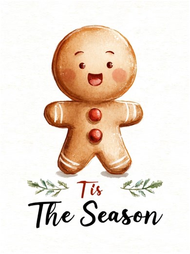 ’Tis the season. Gingersnap Gloria from the Chaos Library sticker collection is here to kick off the holidays with spice, sparkle, and zero regrets. #ChaosLibrary #Stickers #Gingerbread #TisTheSeason #Christmas