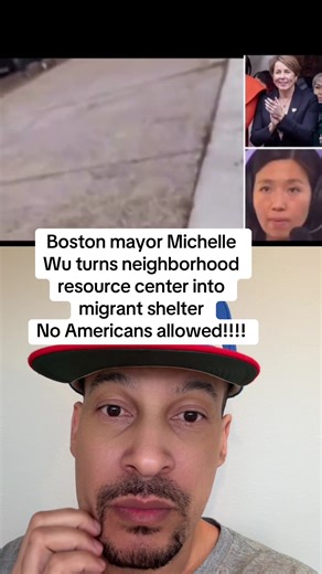 Boston mayor Michelle Wu turns neighborhood resource center into migrant shelter No Americans allowed!!!! #boston #homeless #shelter #immigrants